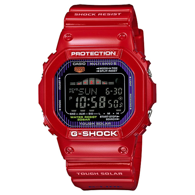 CASIO カシオ G-SHOCK ジーショック GWX-5600C-4JF G-LIDE タイドグラフ レッド ソーラー電波