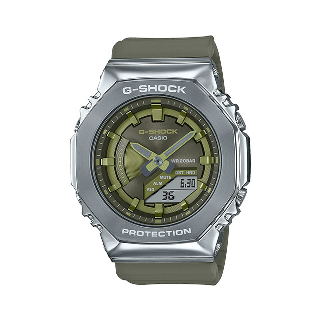 CASIO カシオ G-SHOCK ジーショック GM-S2100-3AJF メタルベゼルS カーキ