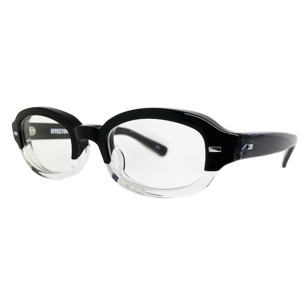 EFFECTOR エフェクター STACCATTO/スタッカート Col.BK2 黒×クリア メガネ サングラス トノーシェイプタイプ