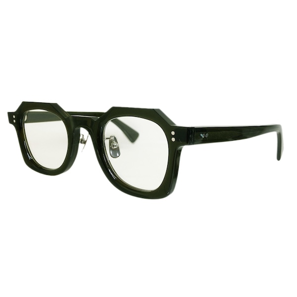 corner コーナー Coat/コート Col.3 Olive オリーブ / Clear Flat Lenses ウェリントン フレンチヴィンテージ Ascend seriesシリーズ メガネ 正規取扱店