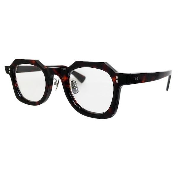 corner コーナー Coat/コート Col.2 Tortoise 鼈甲柄 / Clear Flat Lenses ウェリントン フレンチヴィンテージ Ascend seriesシリーズ メガネ 正規取扱店