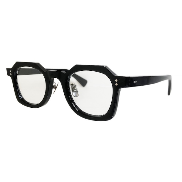 corner コーナー Coat/コート Col.0 Black 黒 / Clear Flat Lenses ウェリントン フレンチヴィンテージ Ascend seriesシリーズ メガネ 正規取扱店