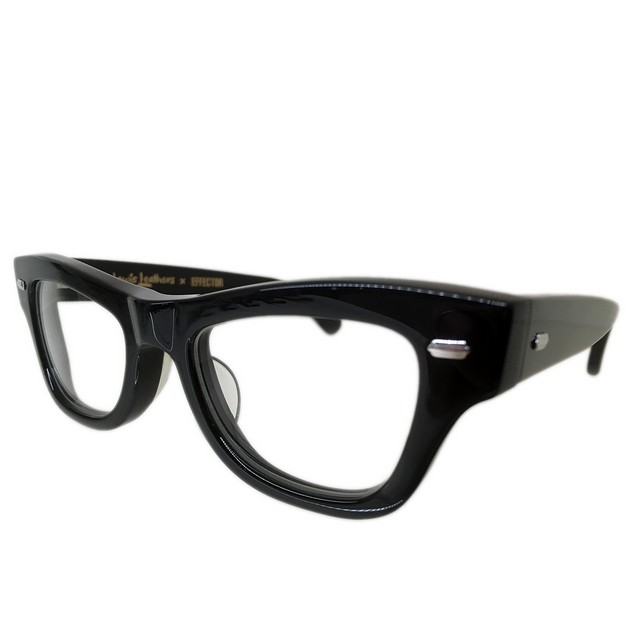 EFFECTOR（エフェクター） メガネ/サングラス distortionベース "Lewis Leathers"ルイスレザーコラボモデル「AVIAKIT」 Col.BK（黒/シルバー）