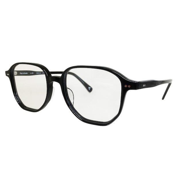 corner コーナー Macintosh マッキントッシュ Col.0 Black / Clear 2curved Lenses Researchシリーズ メガネ 正規取扱店