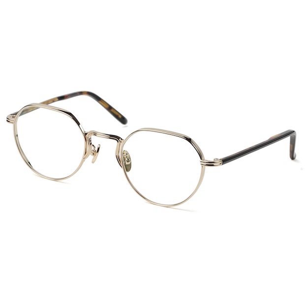 Mr.Gentleman EYEWEAR ミスタージェントルマンアイウェア CLINT/クリント Col.B Gold - Black & Havana メガネ クラウンパント 正規取扱店