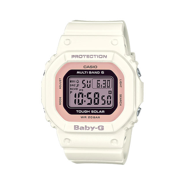 CASIO カシオ Baby-G ベビージー BGD-5000U-7DJF ホワイト×ピンク ソーラー電波