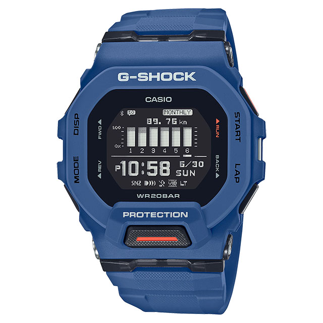 CASIO カシオ G-SHOCK ジーショック G-SQUAD GBD-200-2JF モバイルリンク ブルー