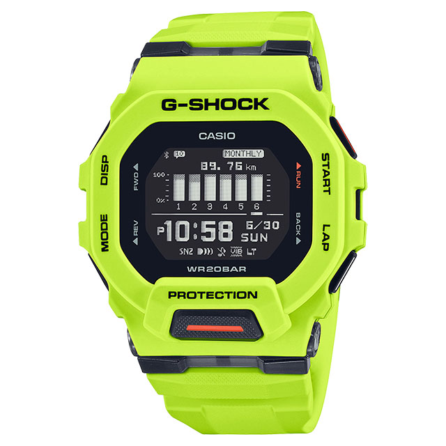 CASIO カシオ G-SHOCK ジーショック G-SQUAD GBD-200-9JF モバイルリンク イエロー