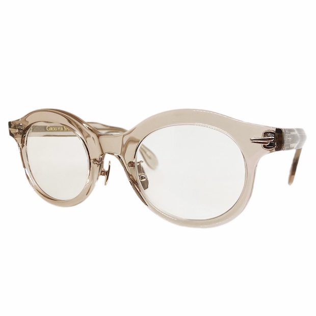GROOVER グルーバー AZTEC/アステカ Col.3 CLEAR BEIGE クリアベージュ サングラス メガネ ボストン+ラウンドタイプ 正規取扱店