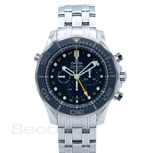 オメガ シーマスター ダイバー300 コーアクシャル GMT クロノグラフ 212.30.44.52.03.001 (未使用品) ブルー