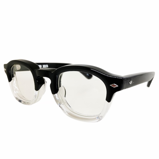 EFFECTOR エフェクター VOLTA/ボルタ Col. BK2 黒×クリア メガネ サングラス セルフレーム ラウンドスクエアタイプ
