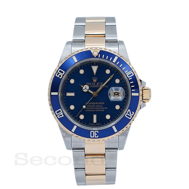 ロレックス サブマリーナ デイト 16613 (USED) 青サブ コンビモデル