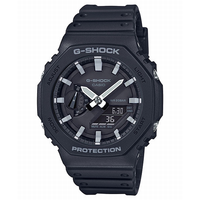 CASIO カシオ G-SHOCK ジーショック GA-2100-1AJF カーボンコアガード ブラック×ホワイト